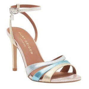 NWT Kurt Geiger Brixton Ankle Strap Stiletto Heel Sandal Women's Size US 7 EU 37